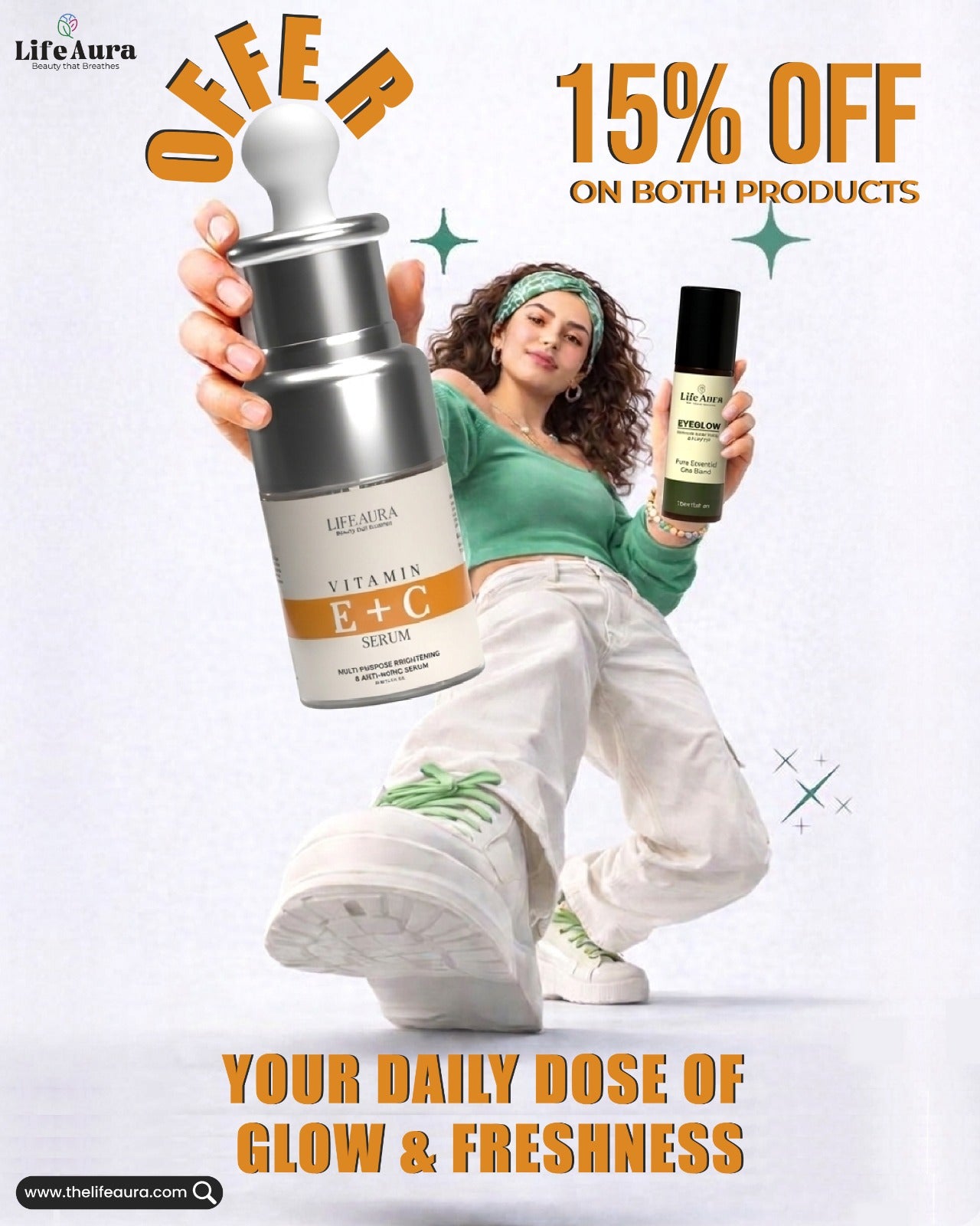 The Ultimate Glow Duo ( E + C Serum + Eyeglow)
