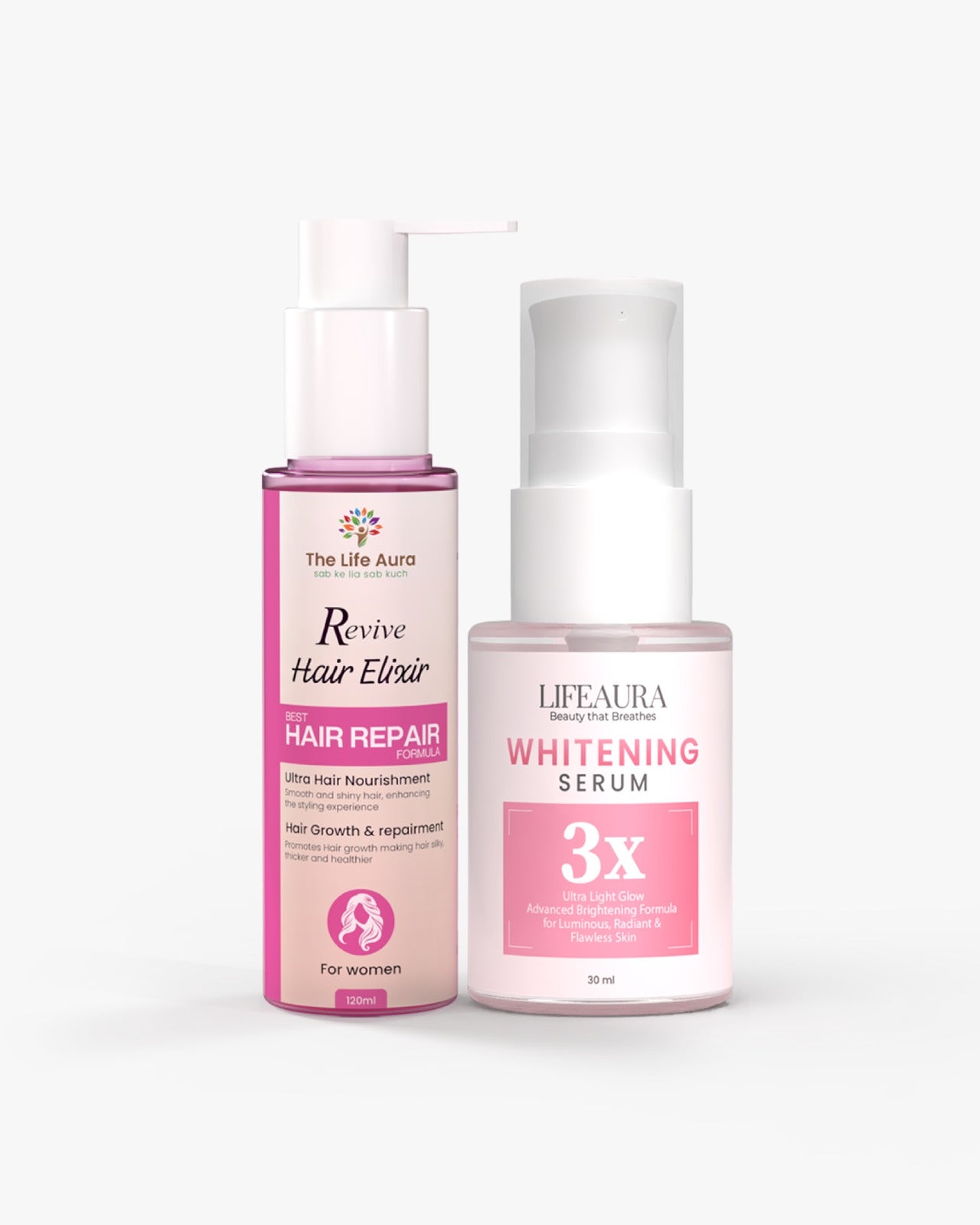 Glow & Grow Essentials (Women Elixir + Whitening Repair Serum )