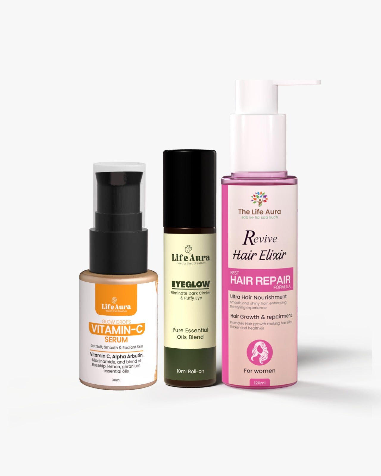 Beauty Bosst Bundle ( Vitman C, Eyeglow and + Women Elixir)