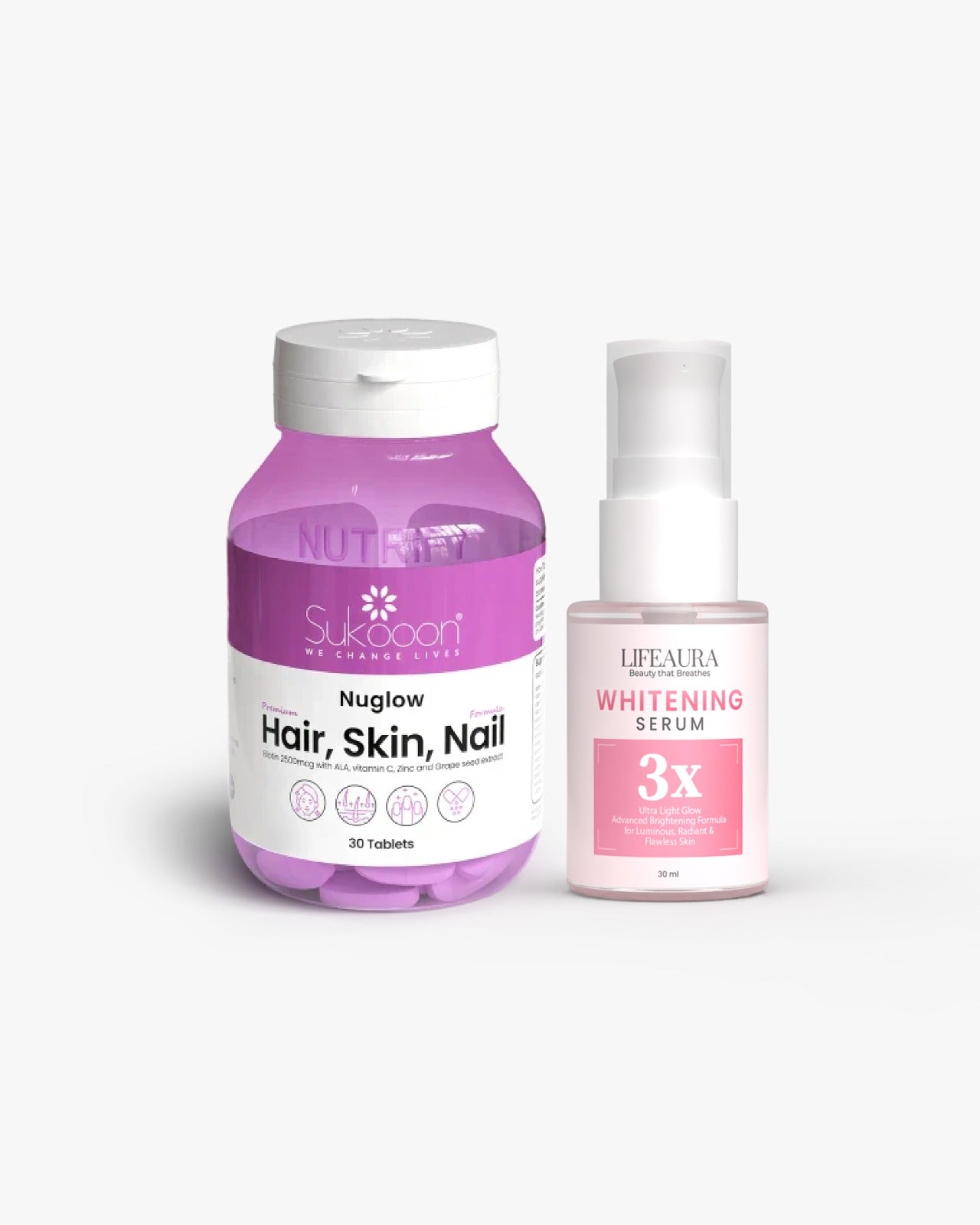 Skin Care Bundle-1 (Whitening Serum + Nuglow)